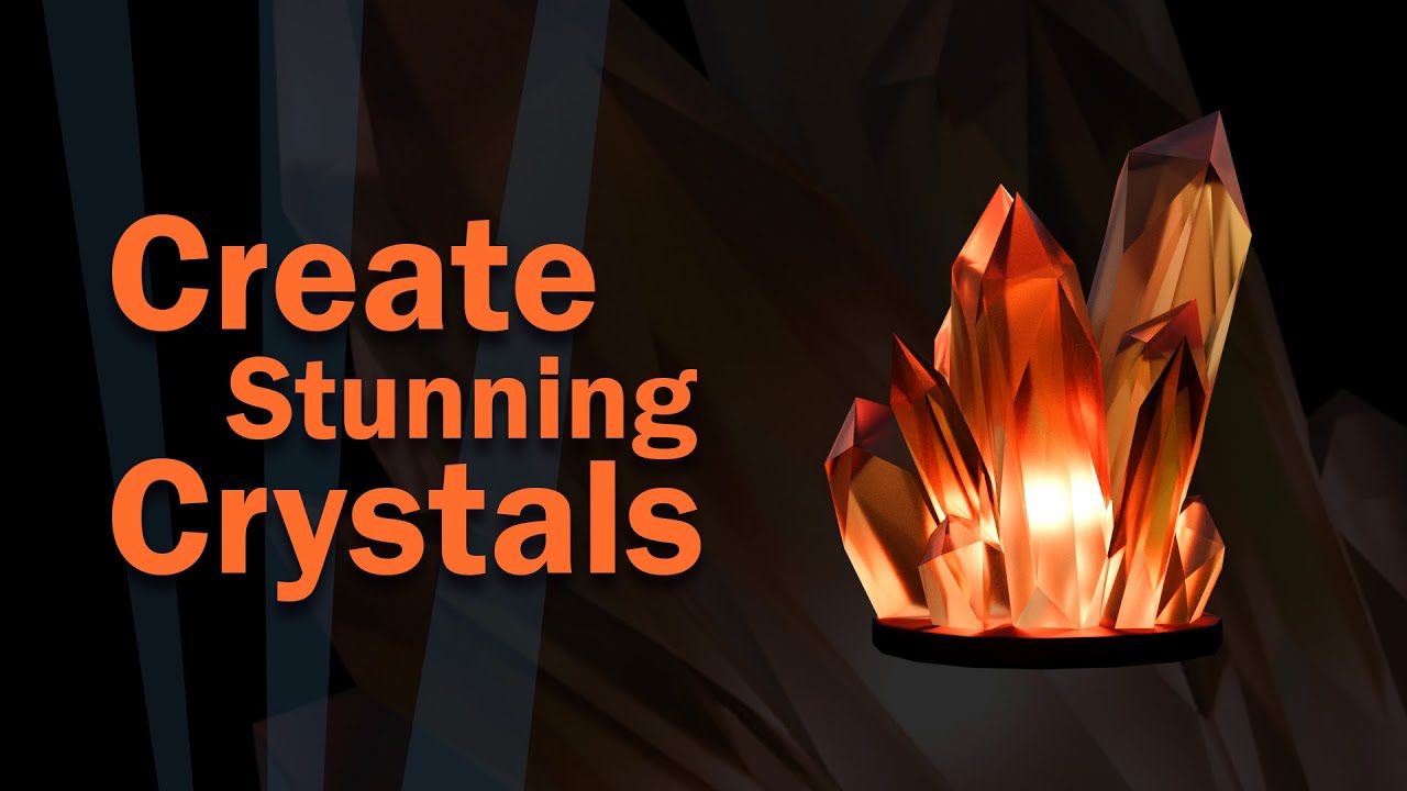 Make Stunning Crystals in Blender : Easy follow along Tutorial
