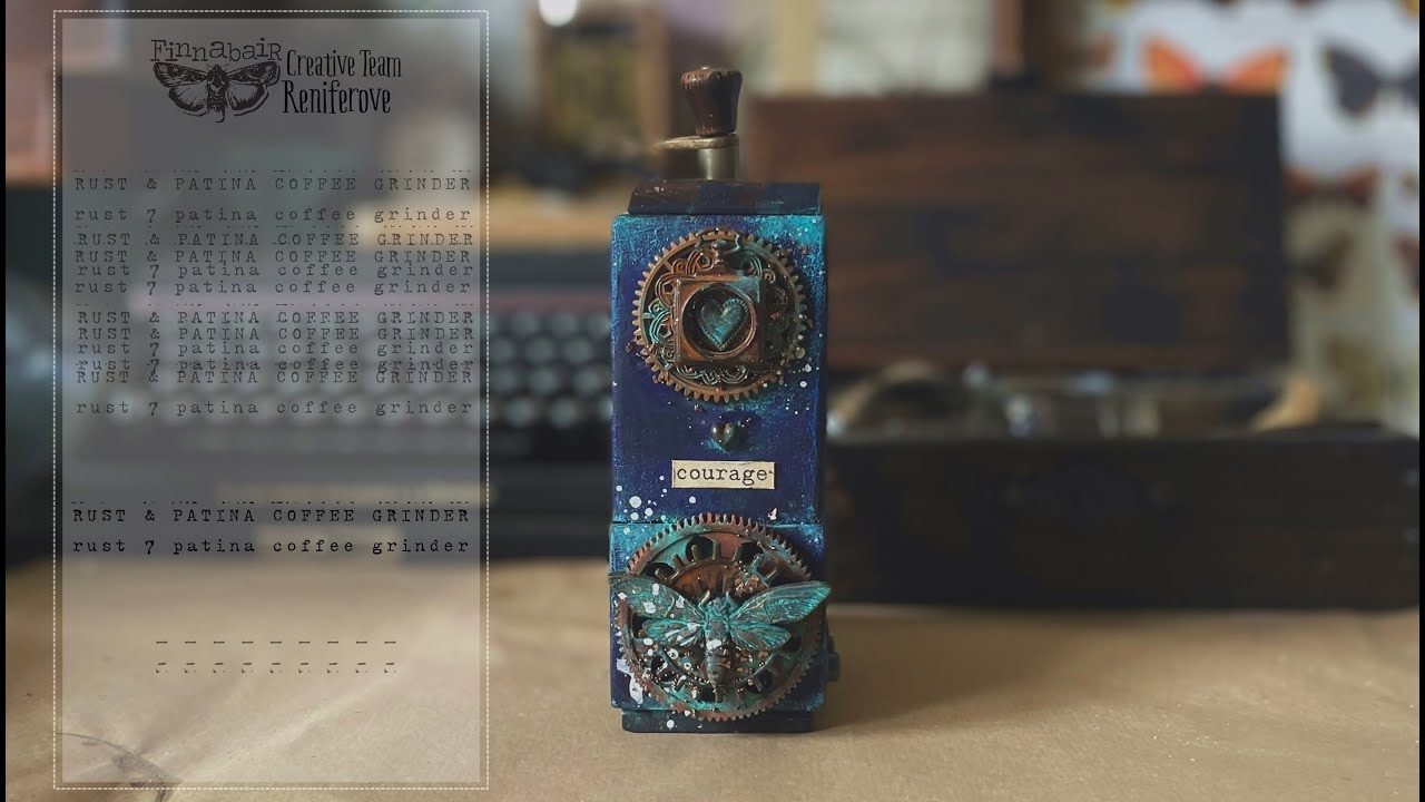 Rust & Patina Coffee Grinder for Finnabair
