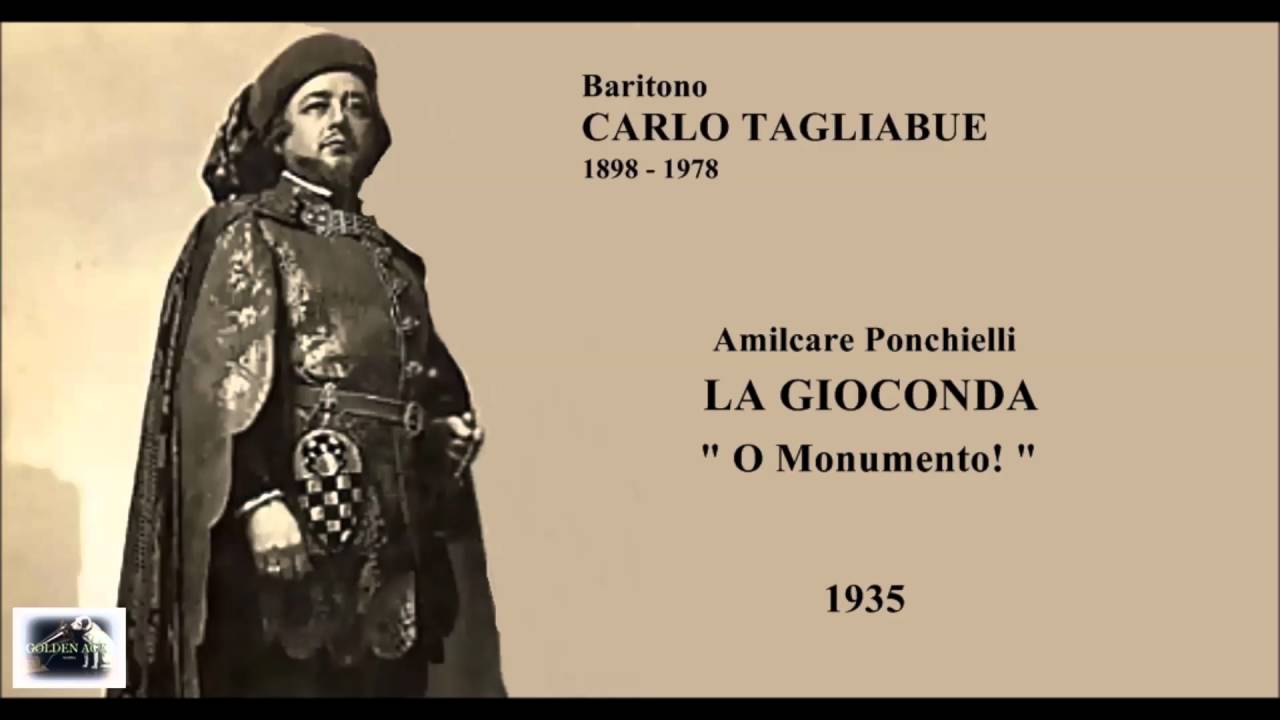 Baritono CARLO TAGLIABUE - La Gioconda  