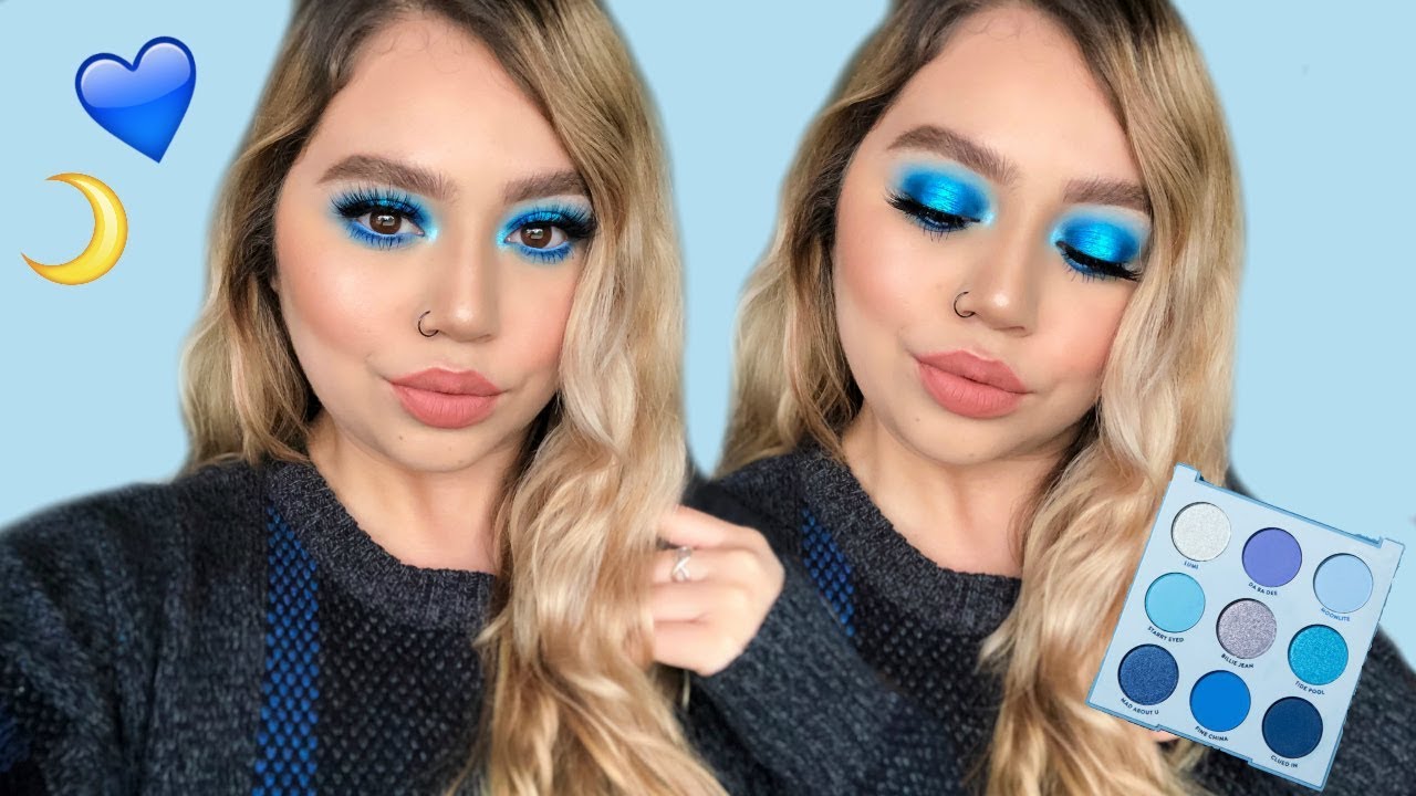 NEW COLOURPOP BLUE MOON PALETTE | SWATCHES, REVIEW + TUTORIAL | Makeupbytreenz