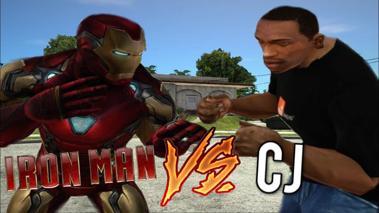 CJ vs IRON MAN (GTA San Andreas Loquendo)