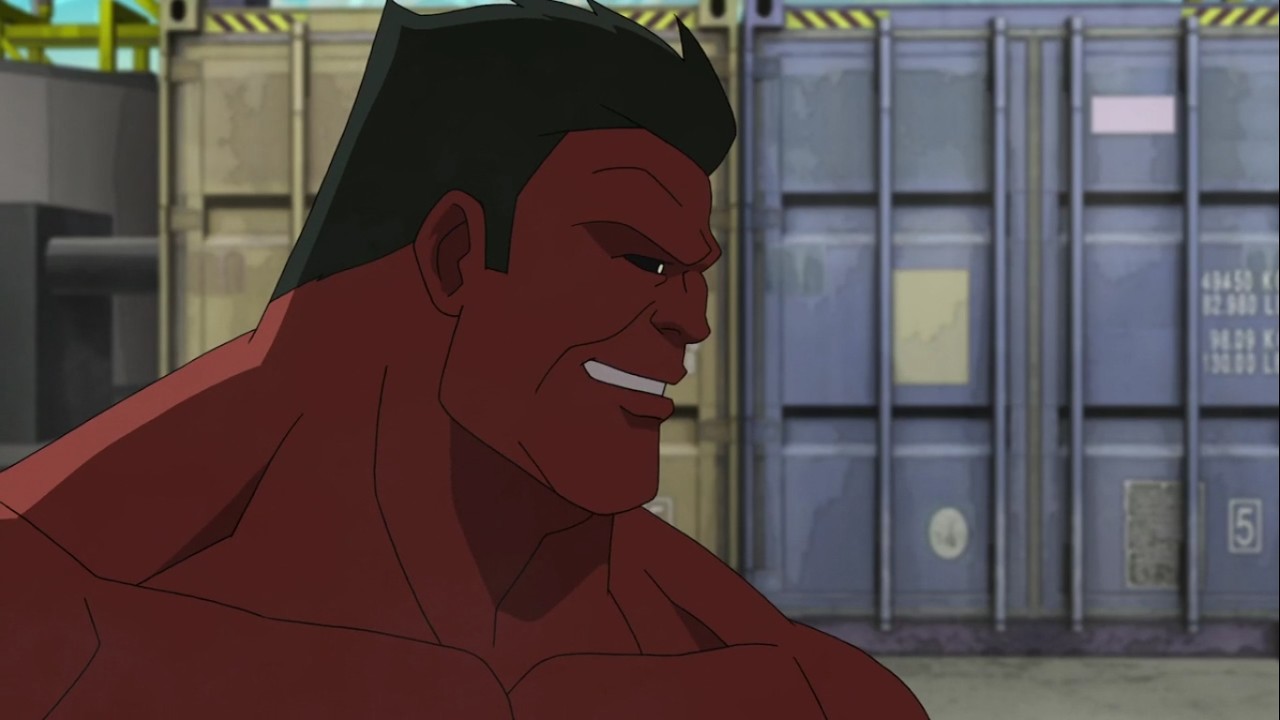 Red Hulk - Powers and Fights from Ultimate Spider Man