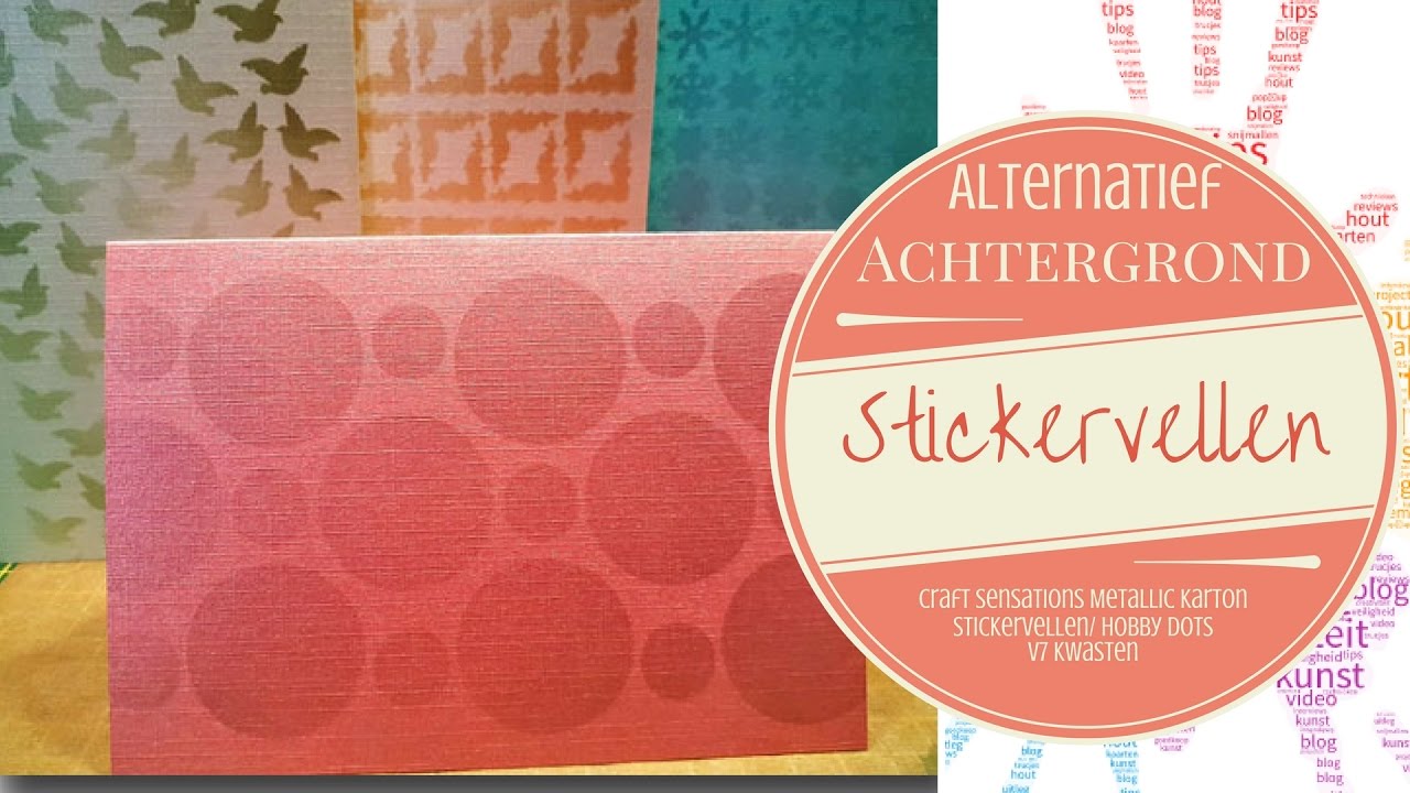 Alternatief Achtergrond met Stickervellen