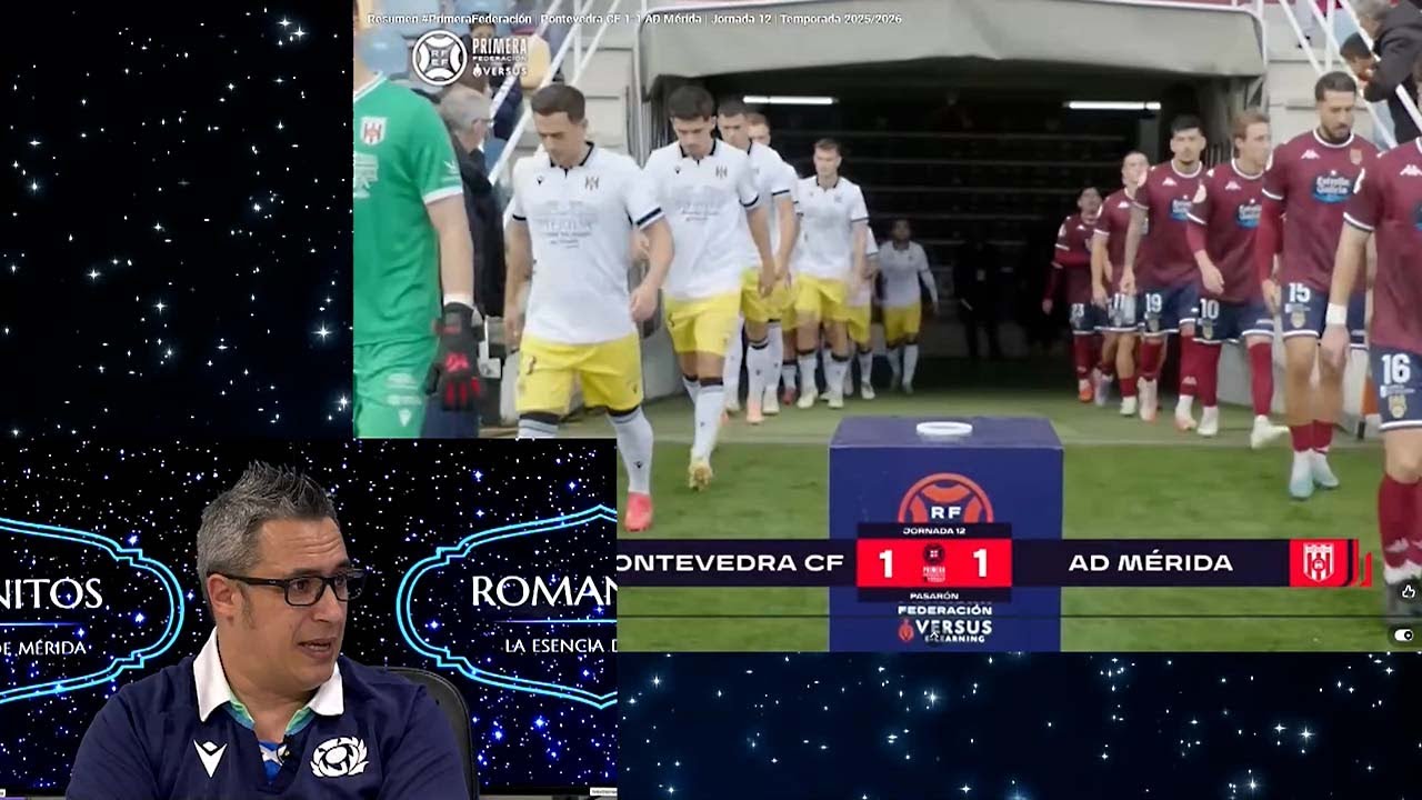 TVEX 26 01 26 ROMANITOS 184 El Mérida cede un empate ante el Pontevedra