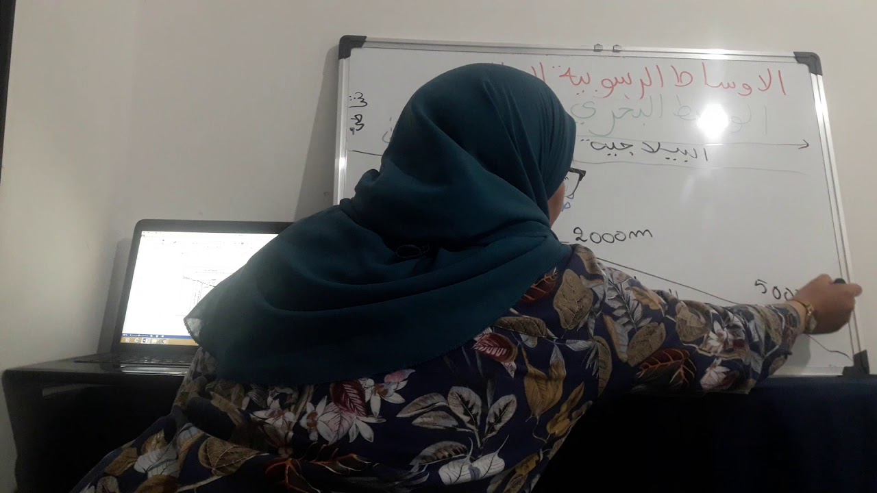 إنجاز خريطة الجغرافيا القديمة لمنطقة معينة: الوسط البحري.