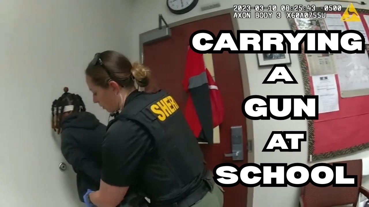 High School Sophomore Arrested For Possession Of A Gun At School | Bodycam Arrest | Police Bodycam