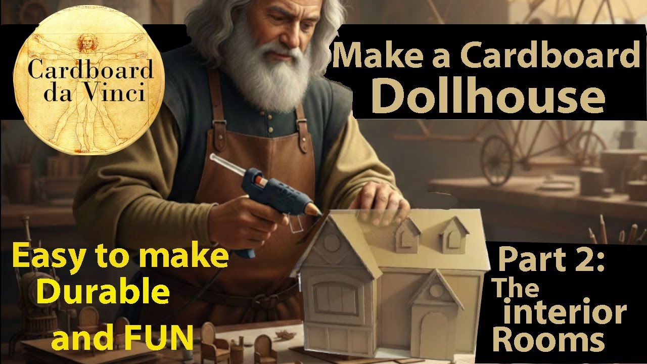 make a cardboard dollhouse part 2: The inner rooms