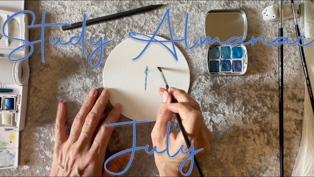 Study Almanac - July🐝[ASMR] books, painting, history, stories