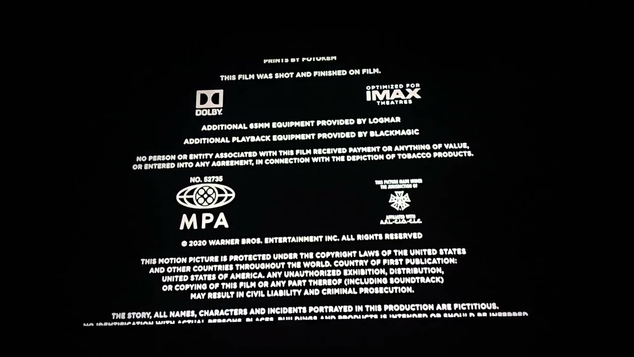 Digital Cinema Endings: Tenet (2020)