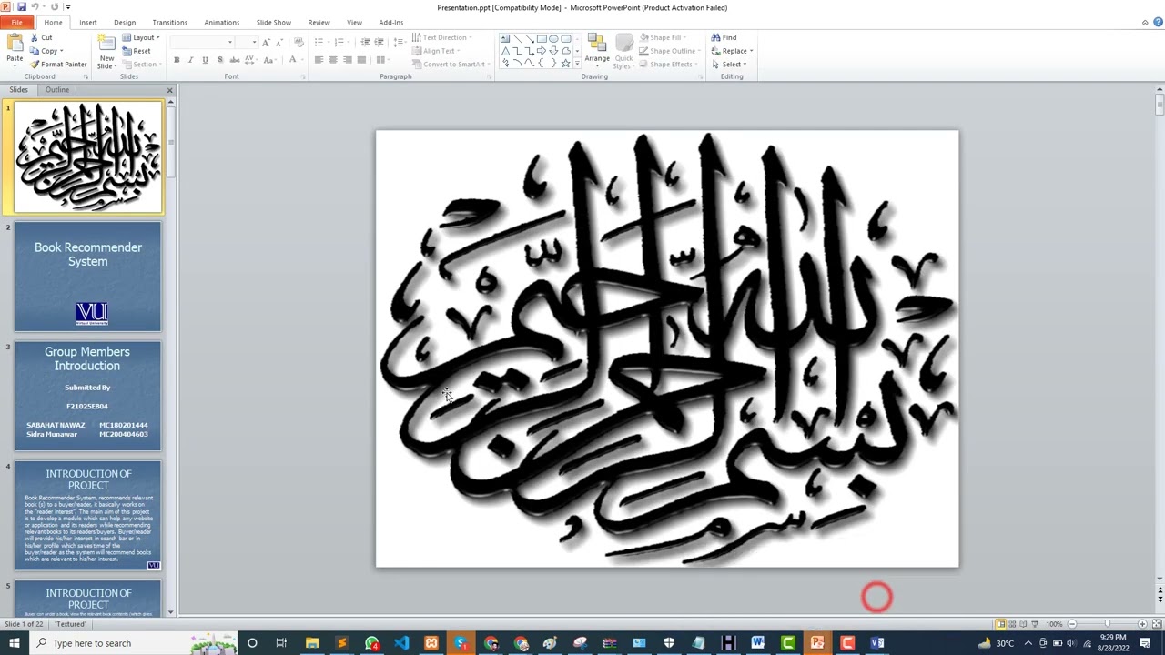 CS619 Presentation Viva (Diagrams Intro.)