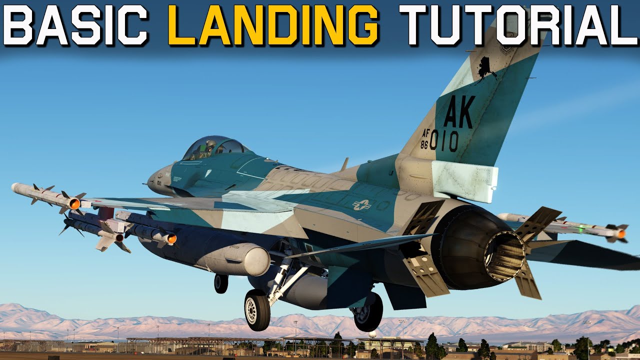 Basics of Landing in DCS! | Basic Landing Tutorial In the F-16C Viper!
