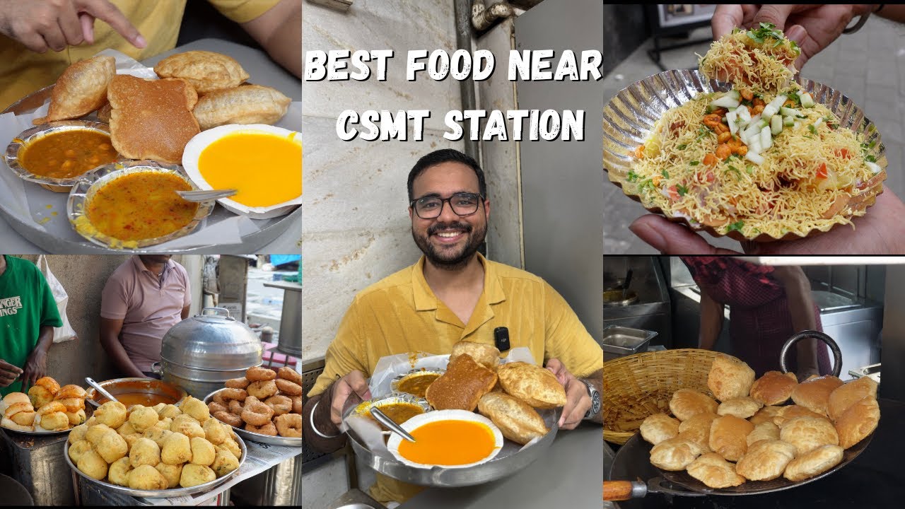 BEST FOOD NEAR CSMT STATION | Masala Vada Pav, Puri Sabzi, Mango Kulfi and more