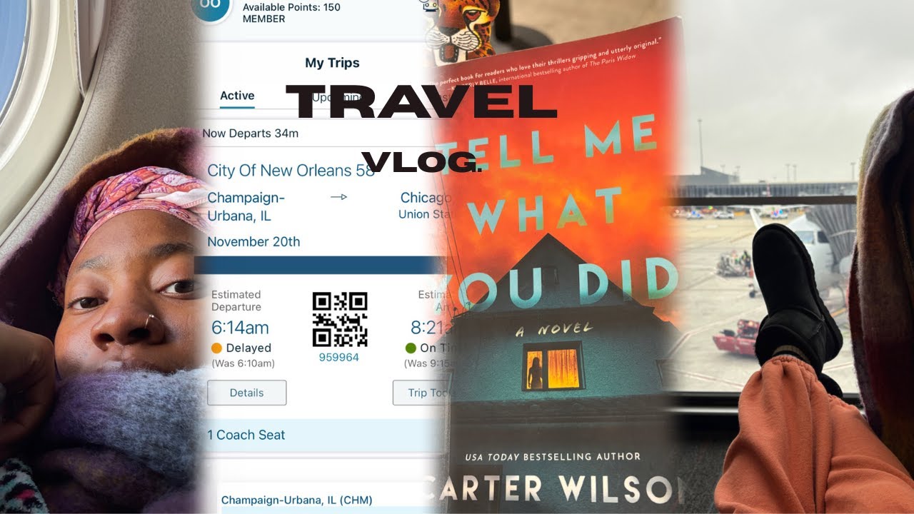 PREPARE & TRAVEL WITH ME | packing + traveling home + Amtrak + CTA