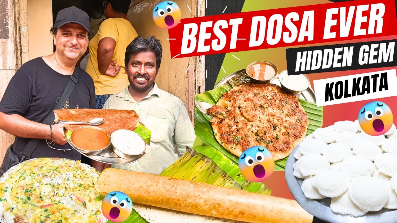 BEST South Indian Street Food DOSA in Kolkata Hidden Gem | The Tweedie Family