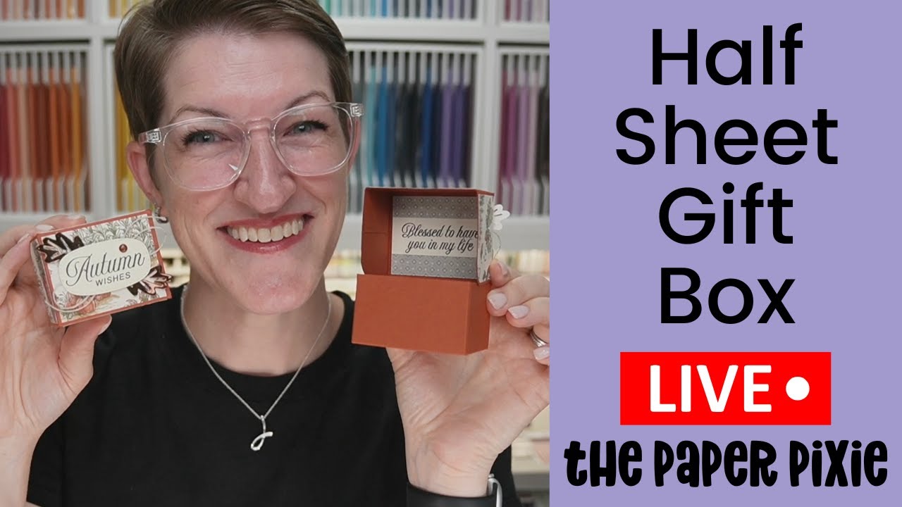 How to Make a Half-Sheet Gift Box | Easy Treat Box Tutorial - Episode 390