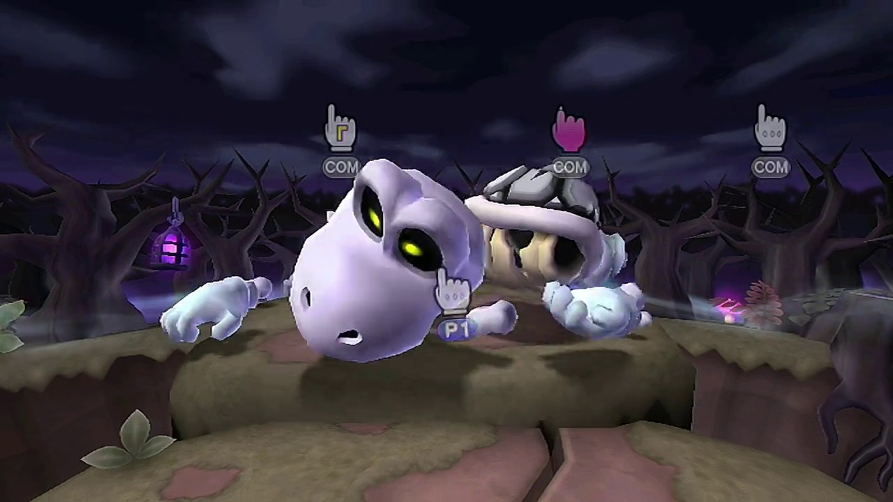 Mario Party 9 - Boss Battle Minigame - Deck Dry Bones
