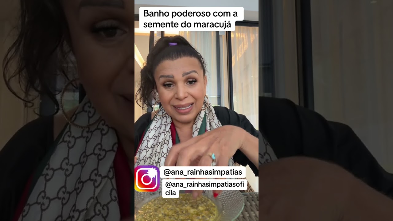 Banho poderoso com semente Maracujá. #maesilvia 
