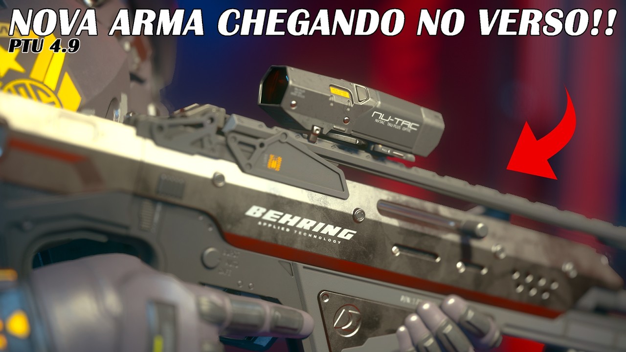 STAR CITIZEN - PTU4.9 - CQ7 RIFLE a nova arma da BEHRING que est&aacute; chegando!! | GAMEPLAY BR