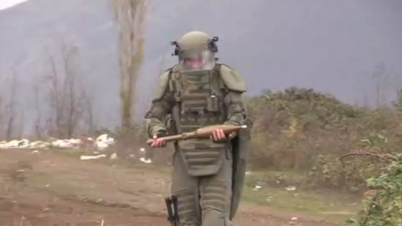 Russian Peacekeepers Clear Out Mines Near Nagorno-Karabakh