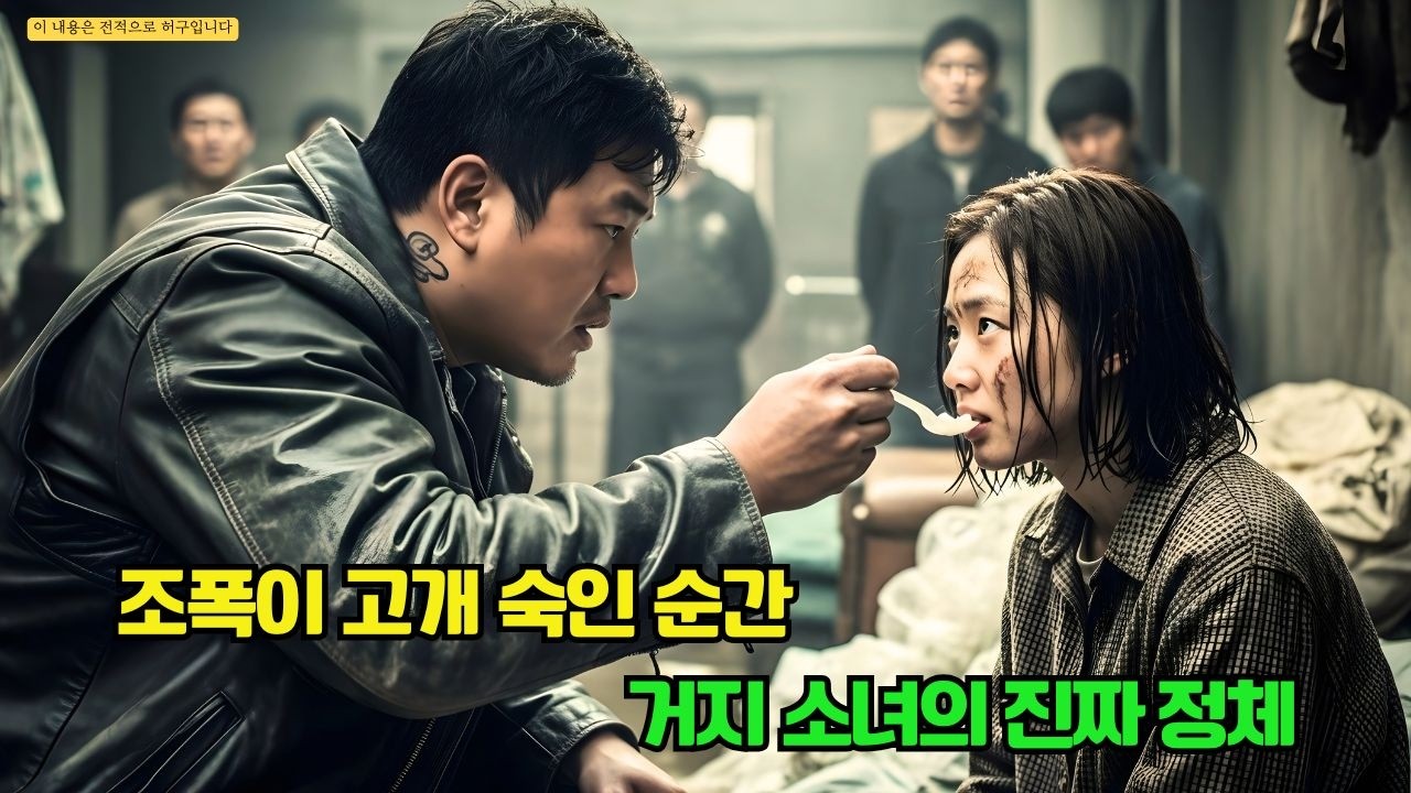 조폭 대장이 떨리는 손으로 거지 소녀에게 죽을 먹였다, 다음 날 한국 1위 재벌의 슈퍼카 50대가 빈민가를 포위해 ‘재벌 아가씨’를 데려갔다