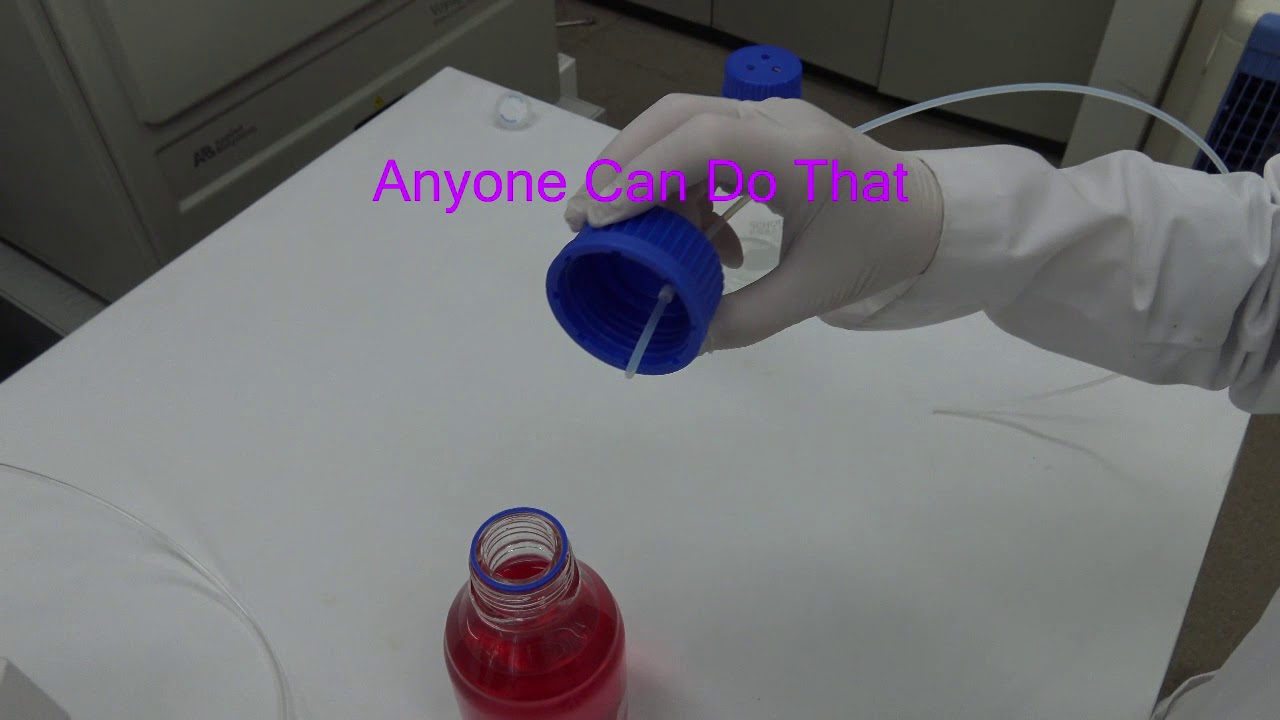 Simple & Tight HPLC Solvent Bottle Cap