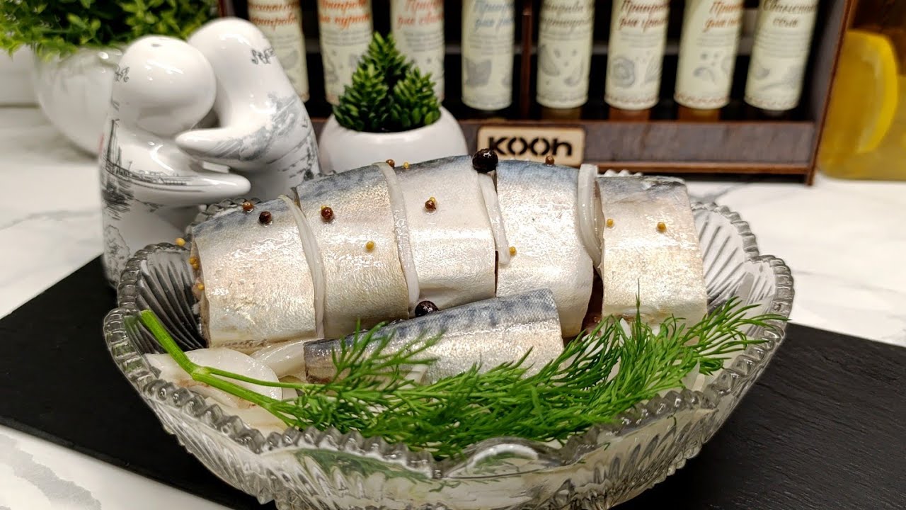 Маринованная скумбрия по-домашнему