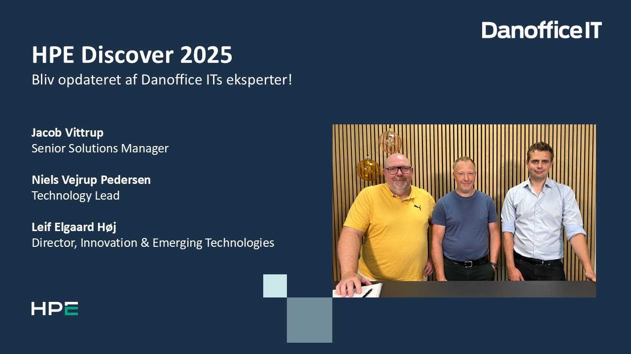 Danoffice IT opdaterer dig på HPE Discover 2025