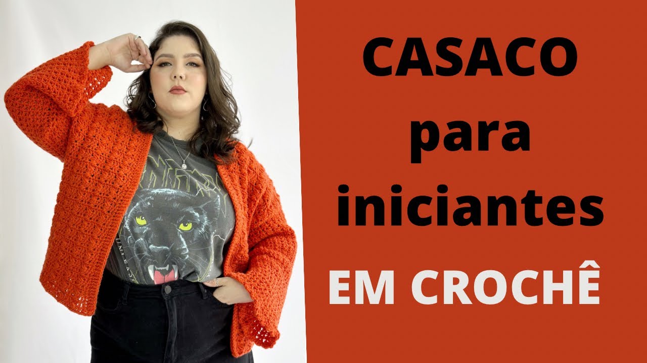 Casaco Aurora- fácil em crochê