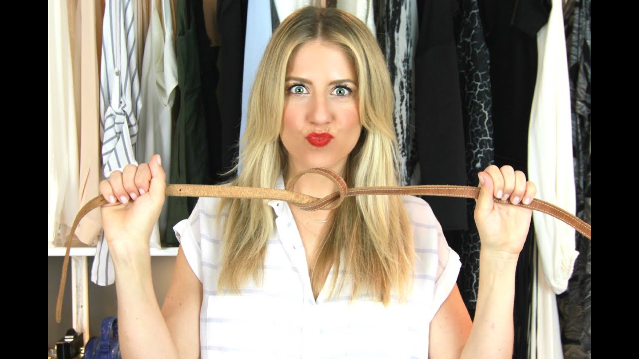 How To Wear A Belt 5 Ways!
