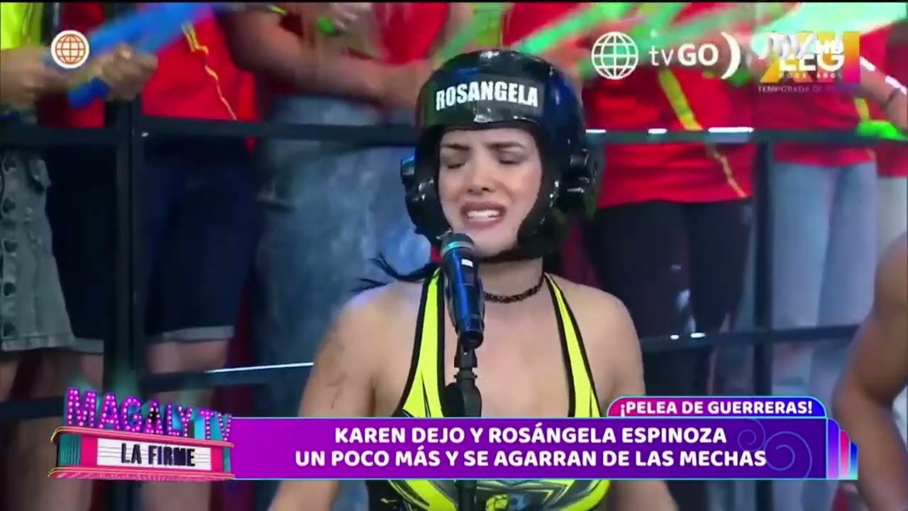 KAREN DEJO Y ROSÁNGELA ESPINOZA CASI SE AGARRAN DE LAS MECHAS