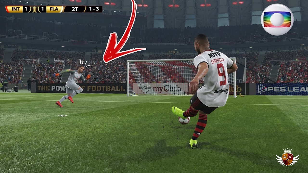 INTERNACIONAL 1 x 1 FLAMENGO - LIBERTADORES RECRIADA NO PES 2019