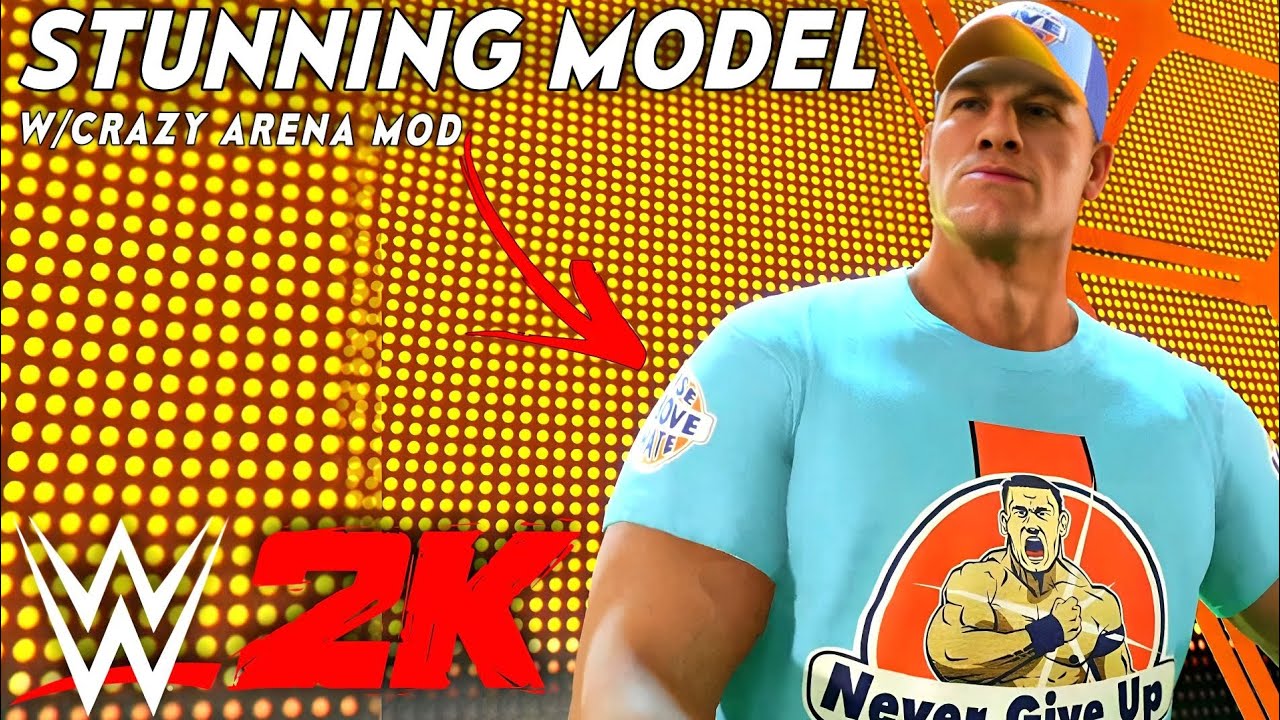 WWE2K23 JOHN CENA 2025 EPIC ENTRANCE W/CRAZY ARENA MOD 🔥