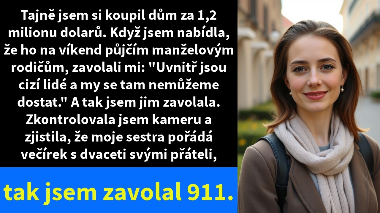 Tajně jsem si koupil dům za 1,2 milionu dolarů. Když jsem nabídla, že ho na víkend půjčím manželovým