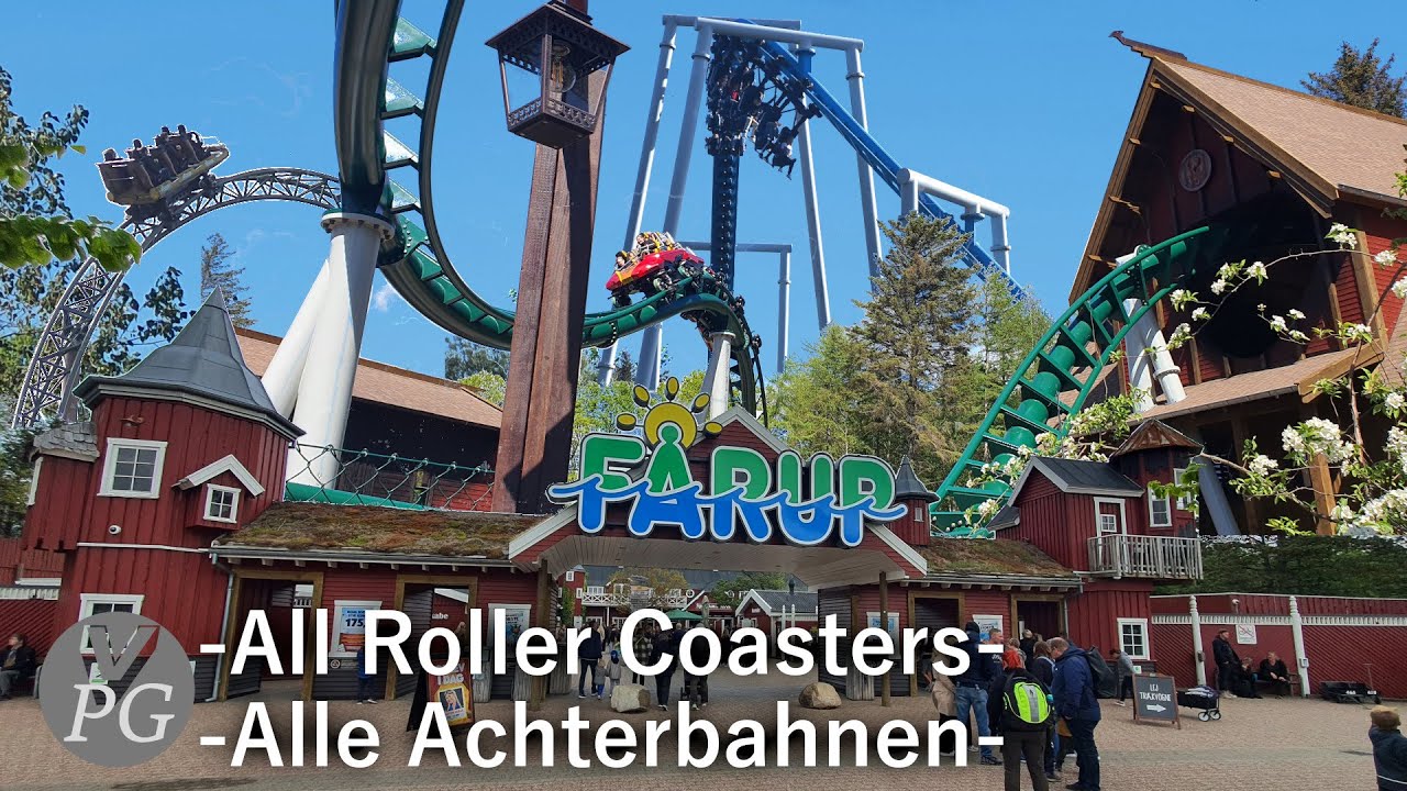 Fårup Sommerland - All Roller Coasters - Alle Achterbahnen 2023 (offride PoV footage)