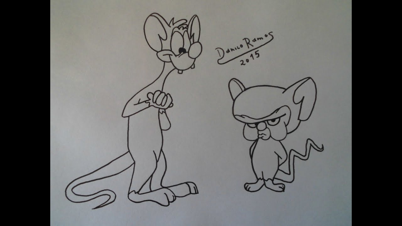 How to draw Pinky and the Brain