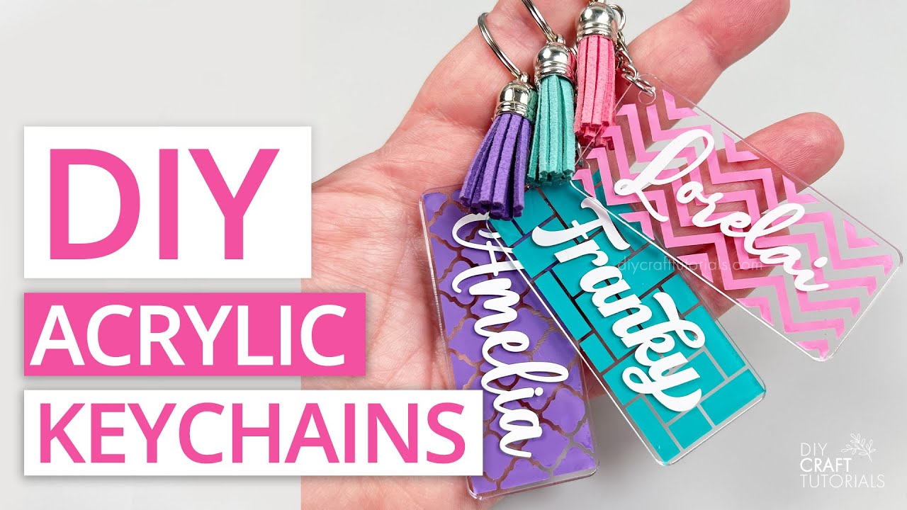 ACRYLIC KEYCHAIN TUTORIAL |  How to make keychains with Cricut from start to finish