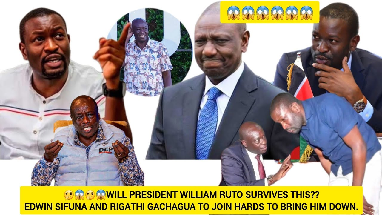  EDWIN SIFUNA AND RIGATHI GACHAGUA PLAN TO BRING DOWN PRESIDENT WILLIAM RUTO.