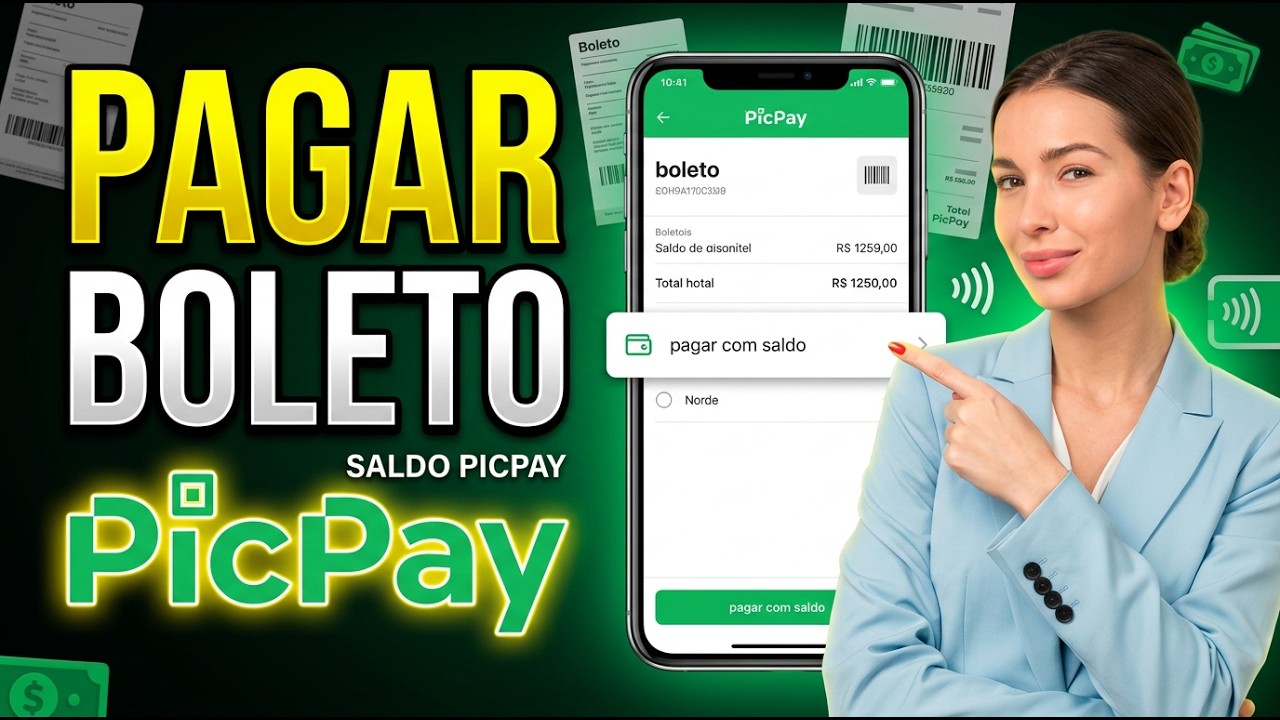 Como Pagar Boleto pelo PicPay - Com Saldo da Conta !