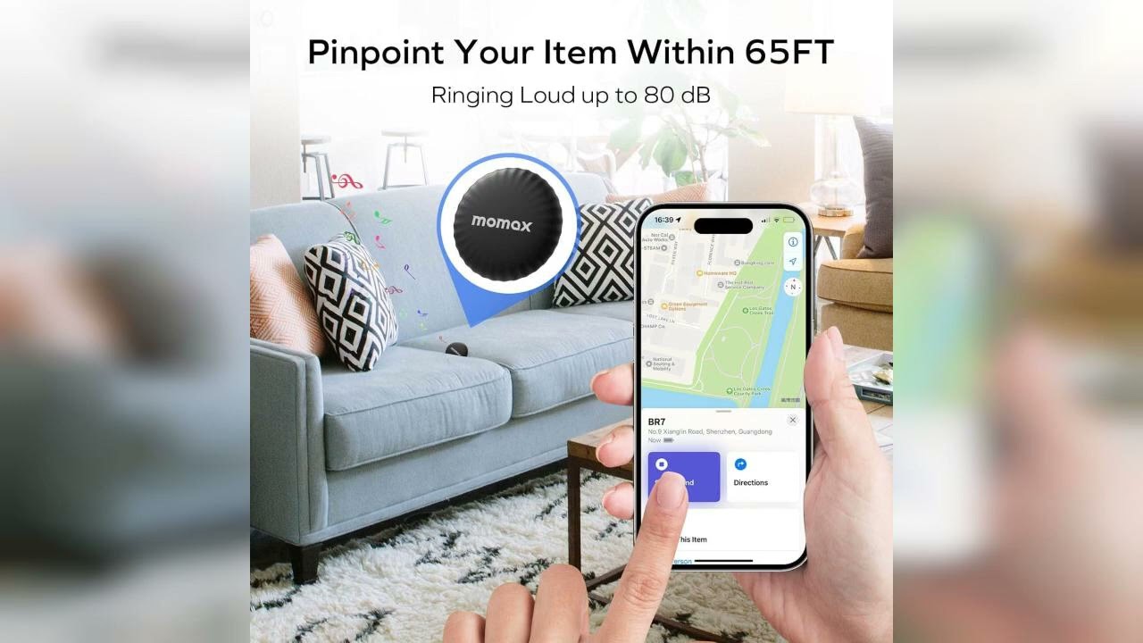Review: MOMAX Item Finder, Lost Key Finder Works with Apple Find My(iOS Only), Finder with APP...