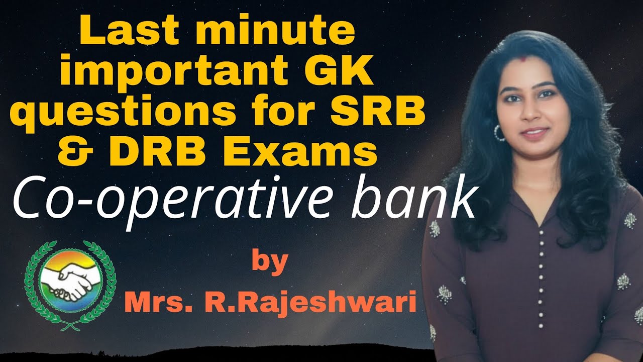 Last minute important GK Questions for SRB & DRB- Co-operative bank  exam 2025 #ccb  #gk #2025