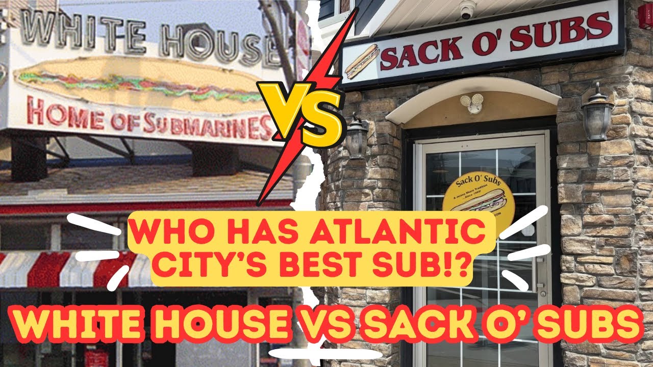 White House VS Sack O' Subs | Who Has Atlantic City's BEST Sub Sandwich | Which Place is BETTER!?!