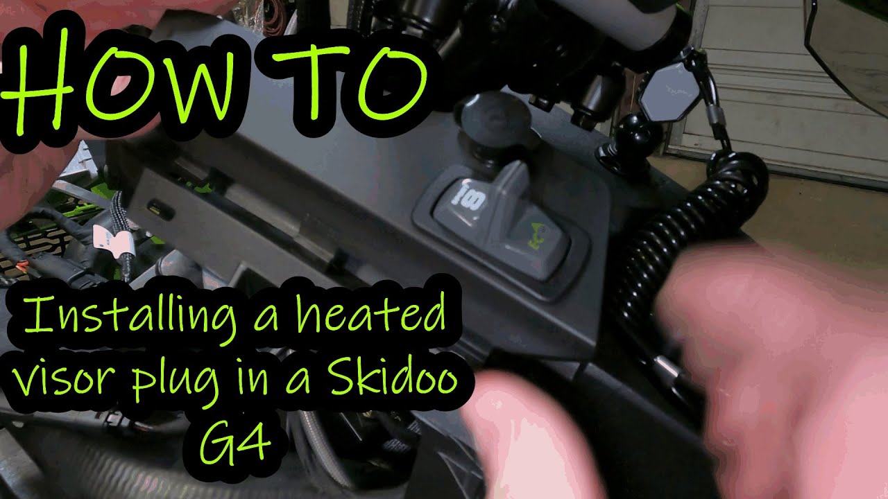 2020 SKI DOO G4 HOW TO | HEATED SHIELD PLUG INSTALL
