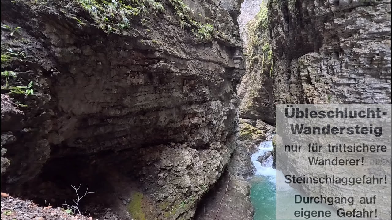 &Uuml;bleschlucht-Wandersteig von oben nach unten