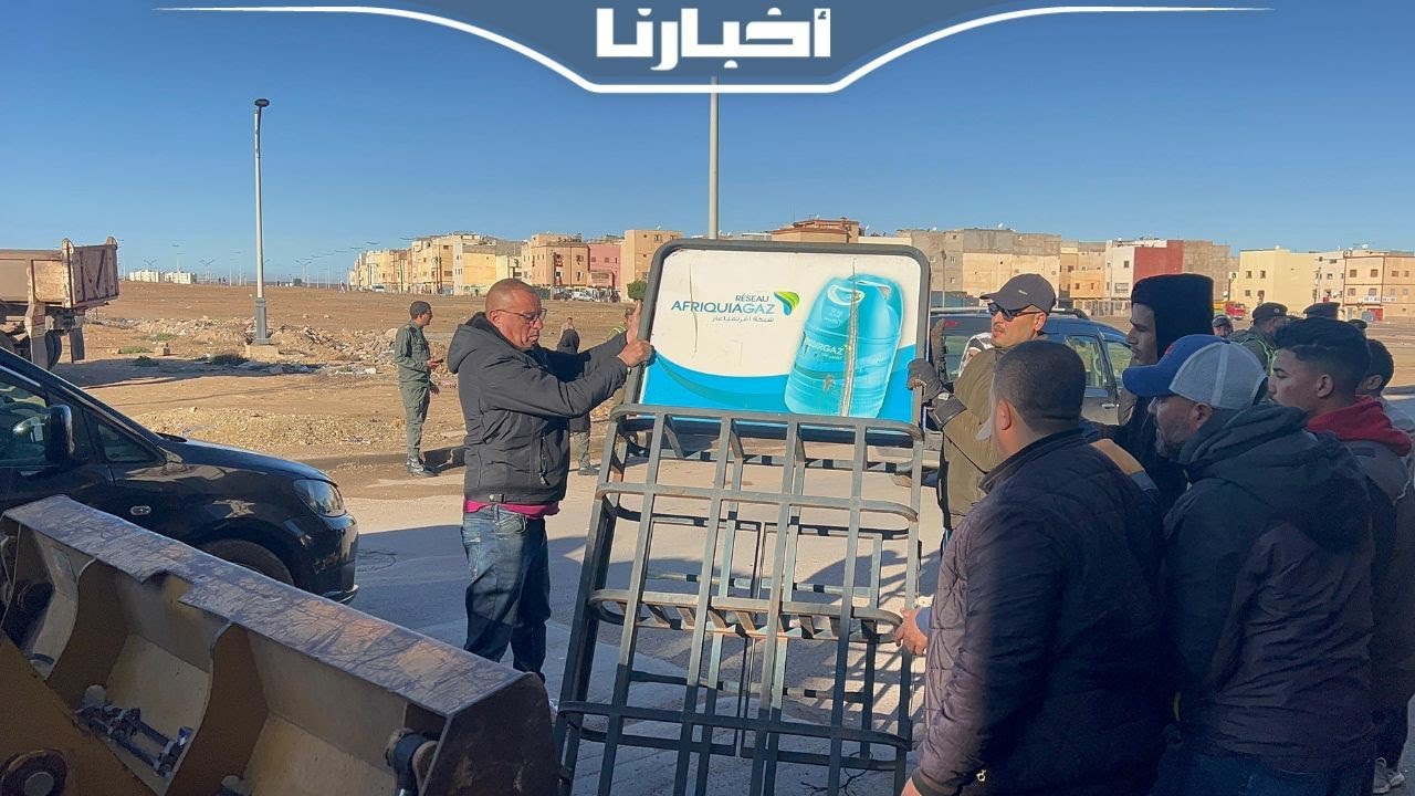 أقوى حملة لاخلاء الملك العمومي بسطات:حجز مجموعة من مواد البناء وأشياء أخرى موضوعة بطريقة غير قانونية