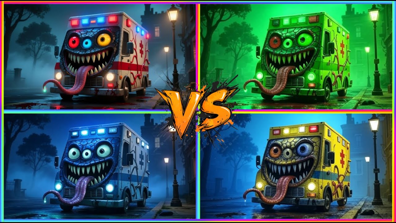 🚑AMBULANCE EATER MONSTER 🎶 Coffin Dance Song #1
