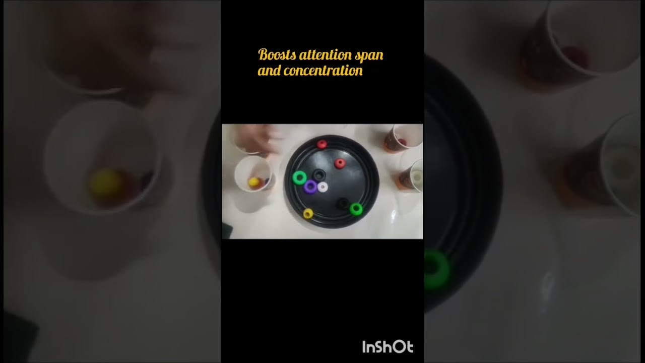 “Little hands sorting big ideas ✨ Learning shapes and sizes one bead at a time.”