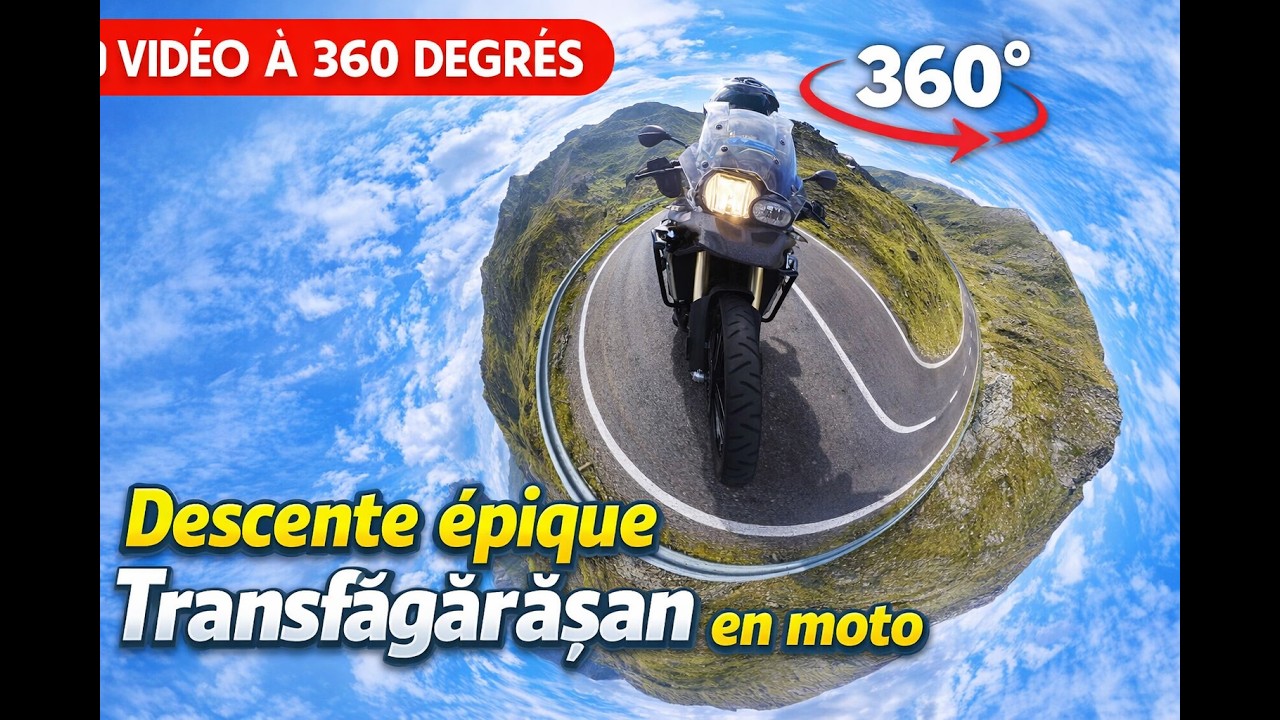 🏍️ Descente ÉPIQUE en moto sur la Transfăgărășan | Expérience 360° immersive !