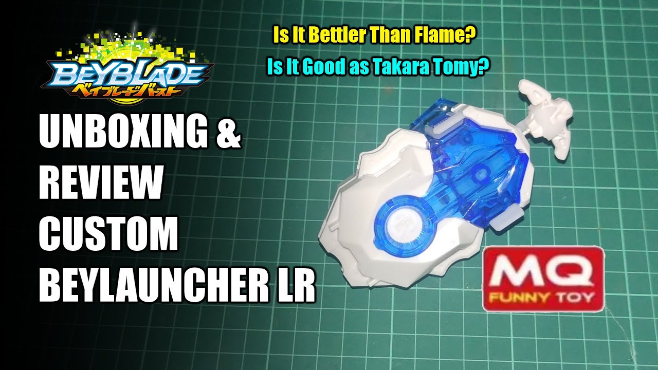 UNBOXING & REVIEW BOOTLEG MQ BEYBLADE CUSTOM BEYLAUNCHER LR