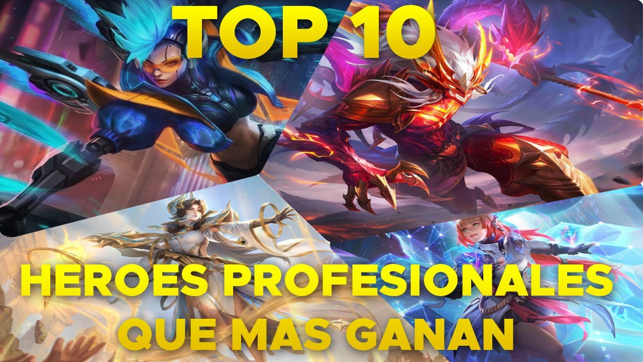 TOP 10 MEJORES HEROES CON MAS WINRATE PROFESIONAL 😱 | MOBILE LEGENDS ESPAÑOL