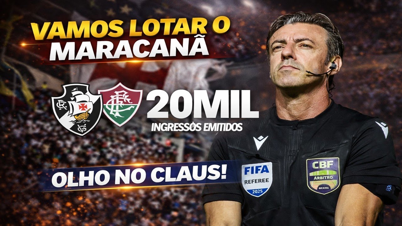 NÃO É BRINCADEIRA! TEM JUÍZ POLÊMICO NO CLASSICO COM FLUMINENSE. DIRETORIA DO VASCO RECLAMA NA CBF